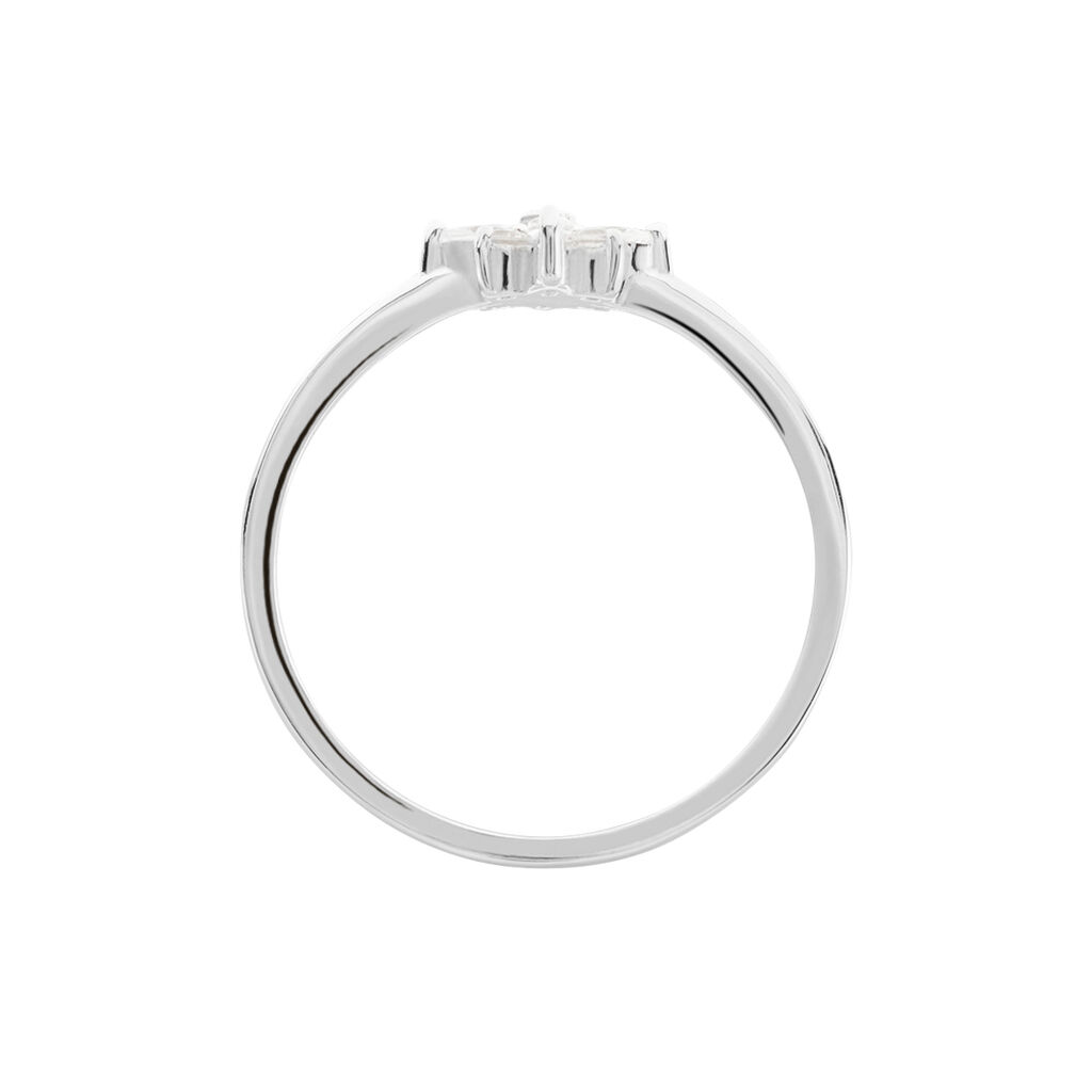 Bague Eclat Argent Blanc Oxyde De Zirconium - Bagues avec pierre Femme | Histoire d&rsquo;Or