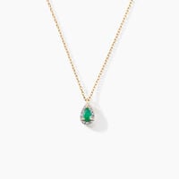 Collier Juliettina Or Jaune Emeraude Diamant
