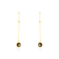 Boucles D'oreilles Pendantes Arenale Or Jaune Quartz