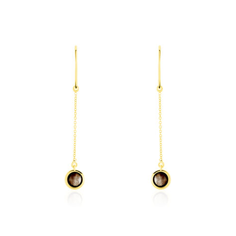 Boucles D'oreilles Pendantes Arenale Or Jaune Quartz - Boucles d'oreilles pendantes Femme | Histoire d’Or