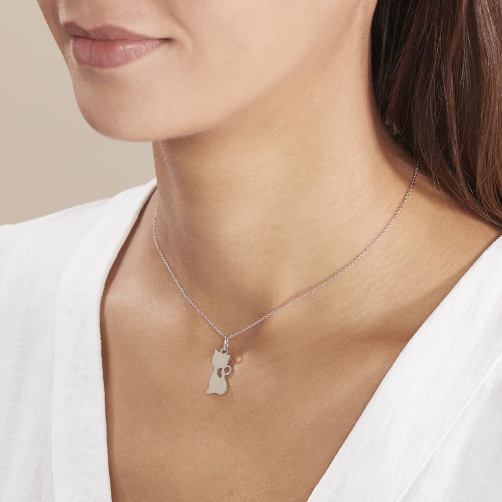 Pendentif Enzio Argent Blanc - Pendentifs Famille | Histoire d’Or