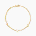Bracelet Sweetheart Argent Dor&eacute; A L'Or 750/1000 Nacre - F&ecirc;te des m&egrave;res Femme | Histoire d&rsquo;Or