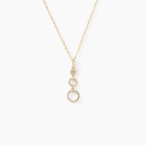 Collier Camron Or Jaune Oxyde De Zirconium - Colliers Femme | Histoire d’Or