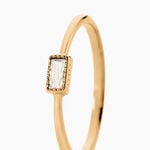 Bague Cerise Plaqu&eacute; Or Jaune Oxyde De Zirconium - Bagues avec pierre Femme | Histoire d&rsquo;Or