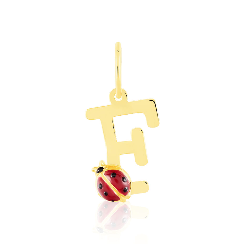 Pendentif Helidie Coccinelle Lettre Or Jaune - Pendentifs Enfant | Histoire d’Or