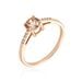Bague Rio Argent Rose Oxyde De Zirconium - Bagues solitaires Femme | Histoire d’Or