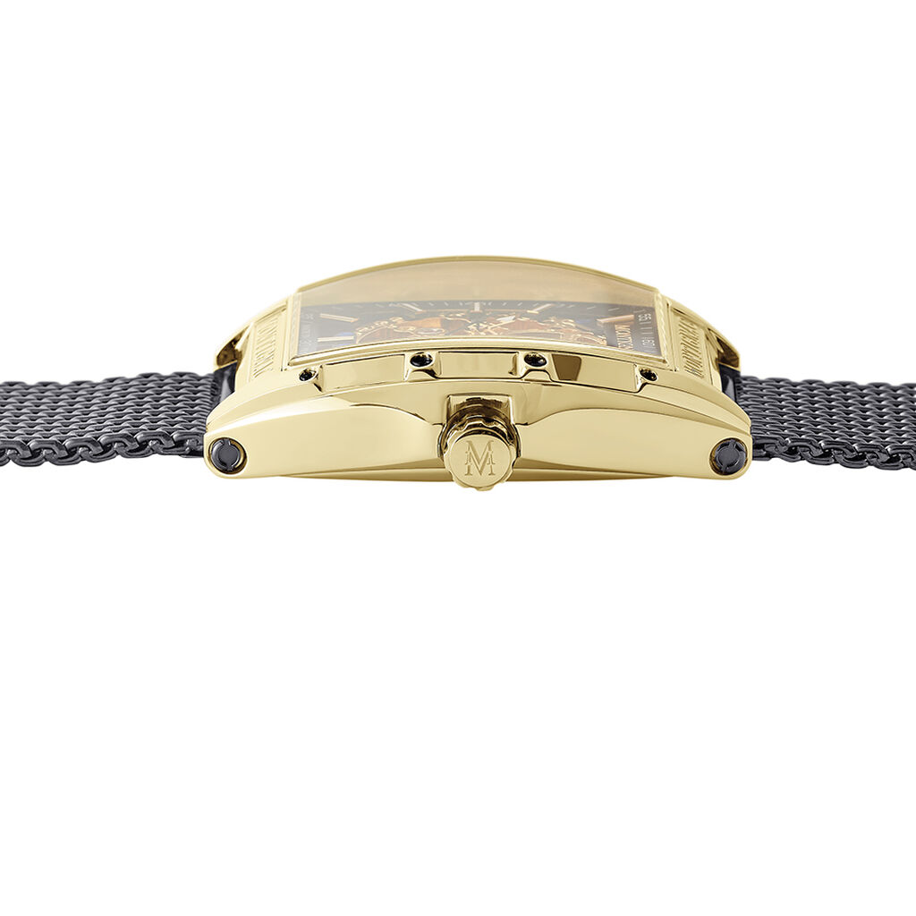 Montre Montignac Tonneau Automatique Noir - Montres Homme | Histoire d&rsquo;Or