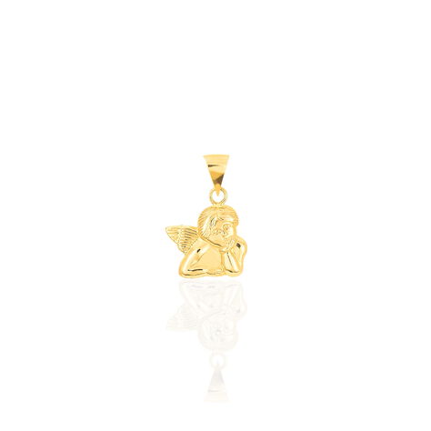 Pendentif Ange Penseur Or Jaune - Pendentifs Baptême Enfant | Histoire d’Or