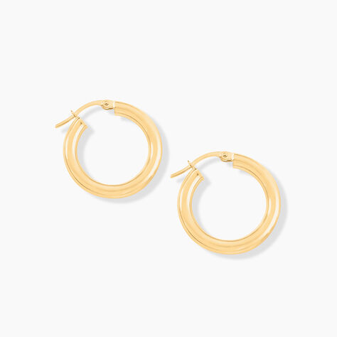 Créoles Or Jaune Rond - Boucles d'oreilles créoles Femme | Histoire d’Or