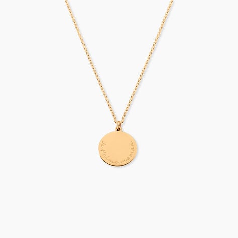 Collier Giusto Plaque Or Oxyde De Zirconium - Bijoux avec pierres Femme | Histoire d&rsquo;Or