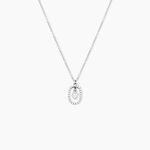 Collier Naly Argent Blanc Oxyde De Zirconium - Colliers fantaisie Femme | Histoire d&rsquo;Or