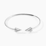 Bracelet Jonc Deva Argent Blanc Oxyde De Zirconium - Bracelets joncs Femme | Histoire d&rsquo;Or