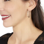 Cr&eacute;oles Verania Or Blanc - Boucles d'oreilles cr&eacute;oles Femme | Histoire d&rsquo;Or