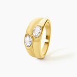 Bague Ivy Acier Jaune Cristal - Bagues avec pierre Femme | Histoire d&rsquo;Or