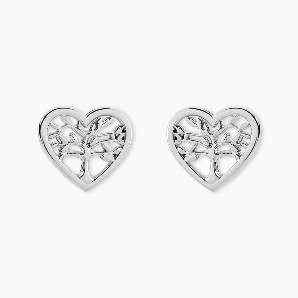 Boucles D'oreilles Pendantes Elwenn Argent Blanc - Boucles d'oreilles fantaisie Femme | Histoire d’Or