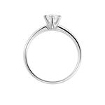 Bague Solitaire Ibtisem Or Blanc Diamant - Bagues solitaires Femme | Histoire d&rsquo;Or