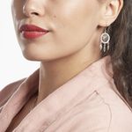 Boucles D'oreilles Pendantes Nemetona Argent Blanc Oxyde - Boucles d'oreilles pendantes Femme | Histoire d&rsquo;Or