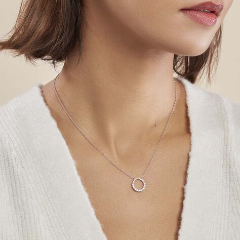 Collier Elaïs Argent Blanc Oxyde De Zirconium - Colliers fantaisie Femme | Histoire d’Or