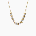 Collier Sunset Riviera Argent Dor&eacute; A L'Or 750/1000 Oxyde De Zirconium - Colliers Femme | Histoire d&rsquo;Or