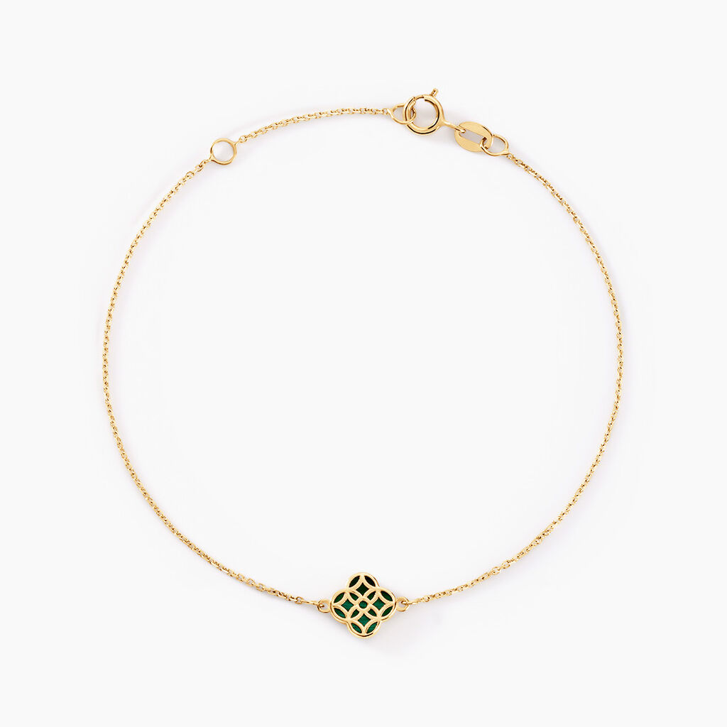 Bracelet Rosalite Or Jaune Malachite - Bracelets Femme | Histoire d’Or