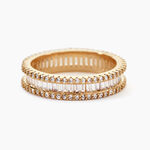 Bague Plaqu&eacute; Or Gallez Oxydes De Zirconium - Bagues avec pierre Femme | Histoire d&rsquo;Or