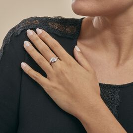 Bague Barbara Or Blanc Diamant - Bagues avec pierre Femme | Histoire d’Or