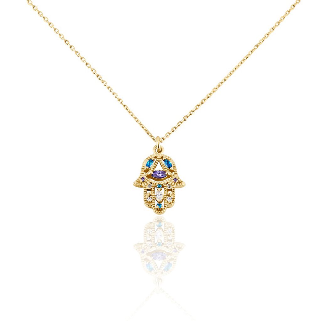 Collier Plaqué Or Jaune Eumelia Oxydes De Zirconium - Colliers Femme | Histoire d’Or