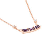 Collier Purple Mood Argent Rose Oxyde De Zirconium - Colliers fantaisie Femme | Histoire d&rsquo;Or