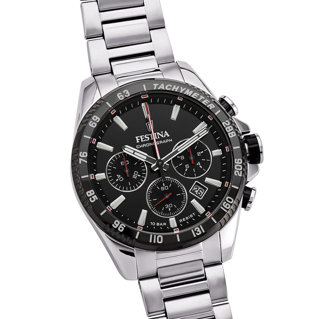 Montre Festina Timeless Chronographe Noir - Montres Homme | Histoire d’Or