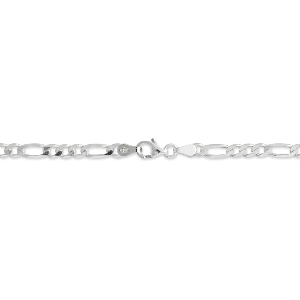 Chaîne Vivian Maille Alternee 1/3 Argent Blanc - Chaines Homme | Histoire d’Or
