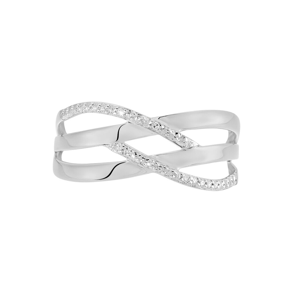 Bague Joassine Or Blanc Diamant - Bagues avec pierre Femme | Histoire d&rsquo;Or