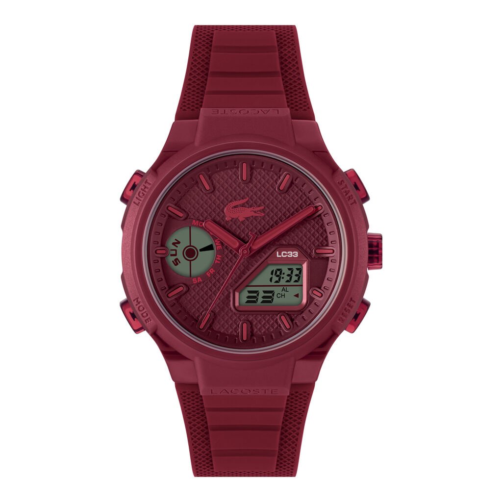 Montre Lacoste Lc33 Bordeaux - Nouveautés montres Homme | Histoire d’Or