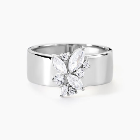 Bague Kirsi Argent Blanc Oxyde De Zirconium - Bagues avec pierre Femme | Histoire d&rsquo;Or