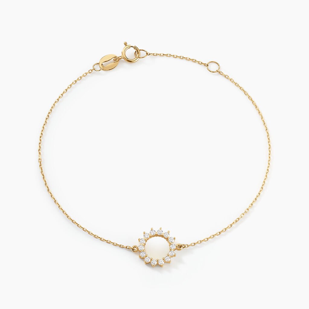 Bracelet Flurry Or Jaune Oxyde De Zirconium - Bracelets Femme | Histoire d’Or