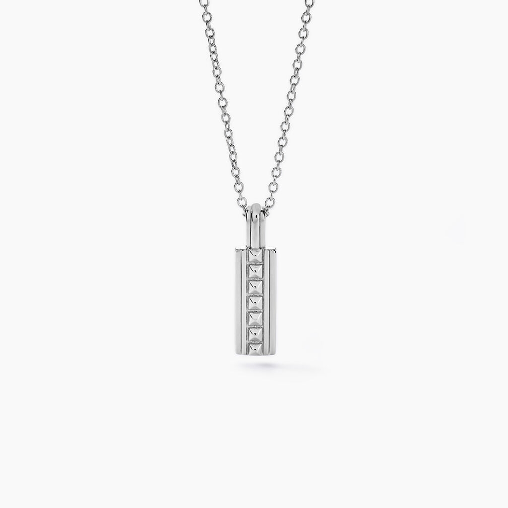 Collier Silva Argent Blanc - Colliers fantaisie Homme | Histoire d’Or
