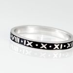 Bague Ilyan Argent Blanc - Bijoux sans pierre Homme | Histoire d&rsquo;Or