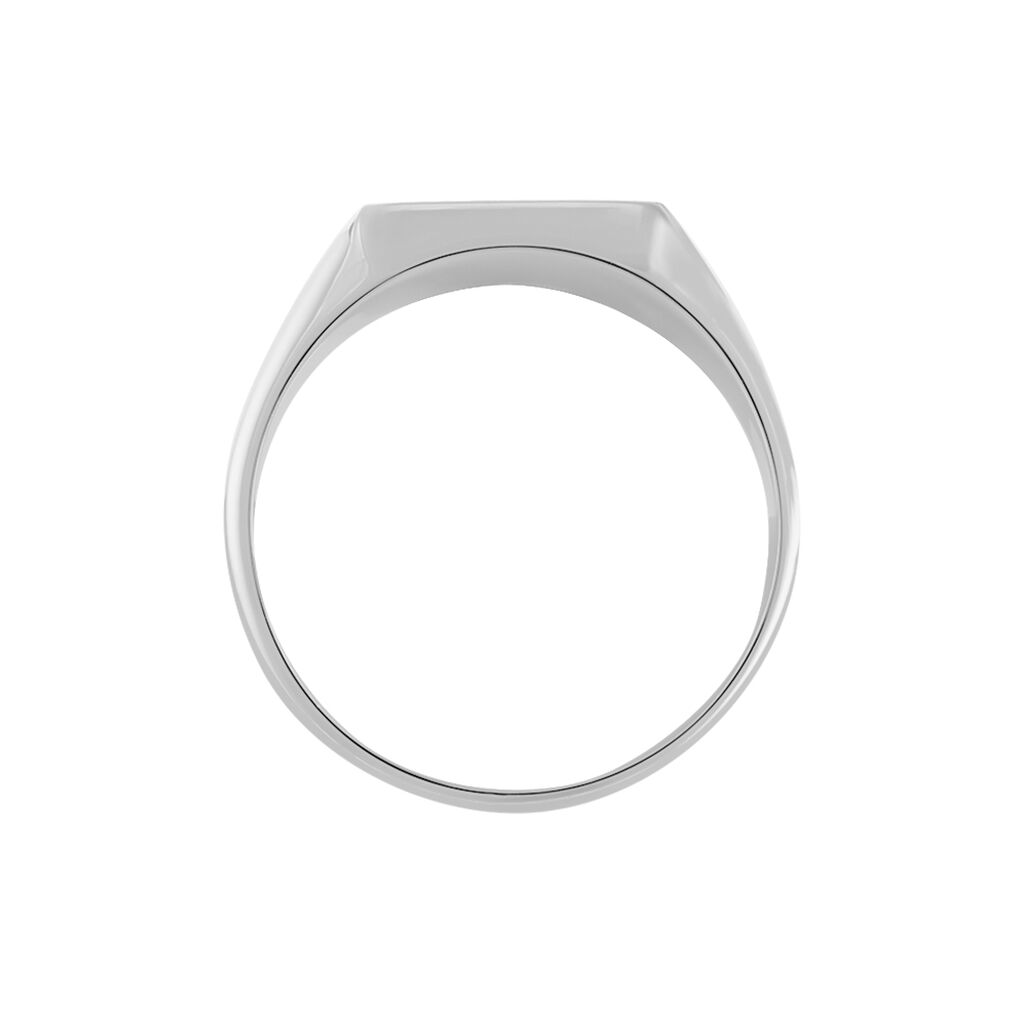Chevalière Nataniel Argent Blanc Oxyde De Zirconium - Chevalières Homme | Histoire d’Or