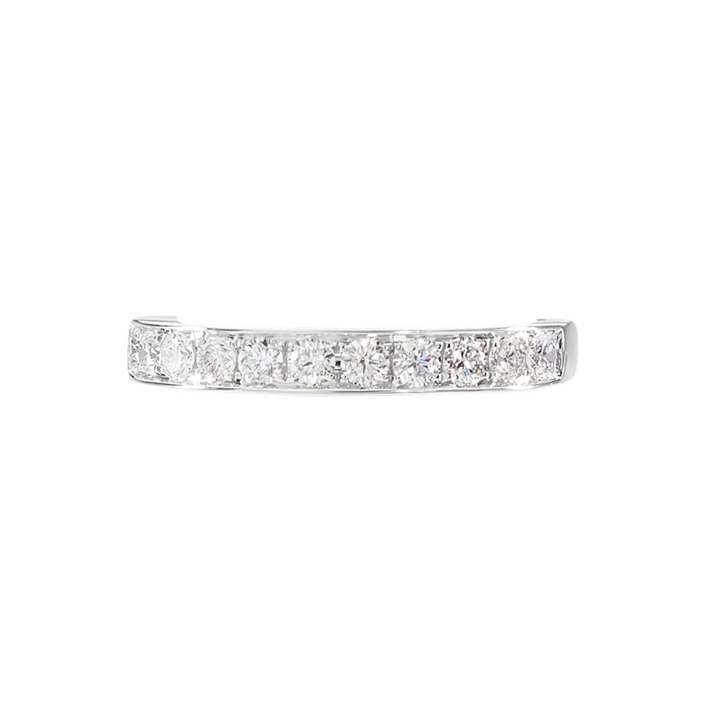 Alliance Valentine Or Blanc Diamant Synthetique - Alliances Femme | Histoire d’Or