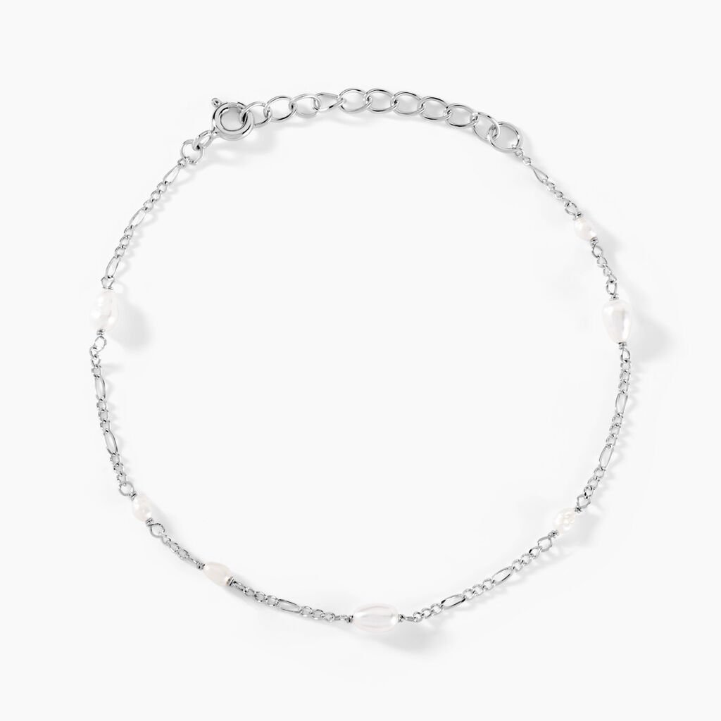 Bracelet Onassis Argent Blanc Perle De Culture - Bracelets Femme | Histoire d&rsquo;Or
