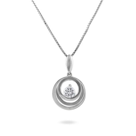Collier Yoheved Argent Blanc Oxyde De Zirconium - Colliers fantaisie Femme | Histoire d&rsquo;Or