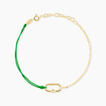 Bracelet Infini Pop Argent Jaune Oxyde De Zirconium - Bracelets cordon Femme | Histoire d&rsquo;Or