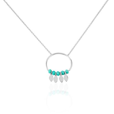 Collier Polyna Argent Blanc Pierre De Synthese - Colliers fantaisie Femme | Histoire d’Or
