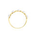 Bague Tiny Pearls Or Jaune Perle De Culture Oxyde De Zirconium - Bagues avec pierre Femme | Histoire d’Or