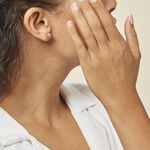 Boucles D'oreilles Puces Virgie Argent Rose - Boucles d'oreilles fantaisie Femme | Histoire d&rsquo;Or