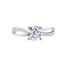 Bague Or Blanc Ofelie Solitaire Oxyde - Bagues solitaires Femme | Histoire d’Or