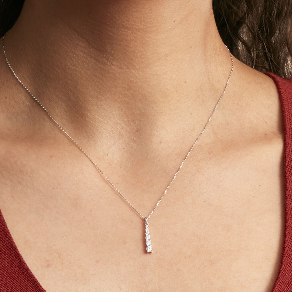 Collier Georas Or Blanc Oxyde - Colliers Femme | Histoire d’Or