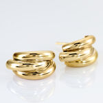 Creoles Or Jaune Kahima - Boucles d'oreilles cr&eacute;oles Femme | Histoire d&rsquo;Or