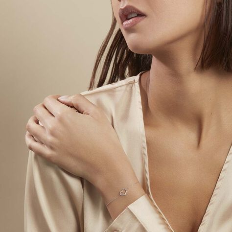 Bracelet Bertille Argent Blanc Oxyde De Zirconium - Bracelets Coeur Femme | Histoire d’Or