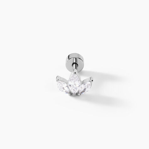 Piercing Gandie Acier Blanc Oxyde De Zirconium - Bijoux Femme | Histoire d&rsquo;Or
