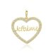 Pendentif Or Jaune Derry Oxyde De Zirconium - Pendentifs Coeur Femme | Histoire d’Or